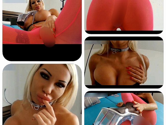 DanielaCoraHansson Porno Video: Bimbo Dirty Talk Video in Pink Leggings und mega hohen Heels